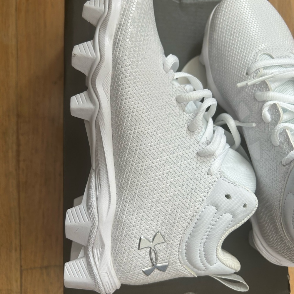 Under Armour White Football cleats- unworn.